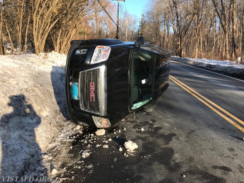 MVA rollover on Smith Ridge Road - 02/16/17