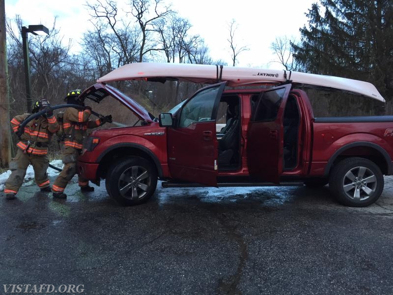 Motor Vehicle Fire on Smith Ridge Road during &quot;Winter Storm Riley&quot; - 03/03/18