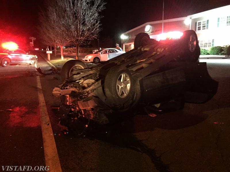 MVA rollover in front of Rings End lumberyard on Route 123 - 3/30/16