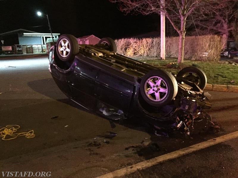 MVA rollover in front of Rings End lumberyard on Route 123 - 3/30/16