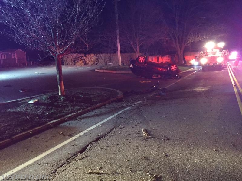 MVA rollover in front of Rings End lumberyard on Route 123 - 3/30/16