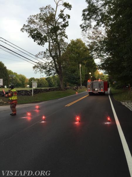 Utility pole fire on Smith Ridge Road - 9/20/16