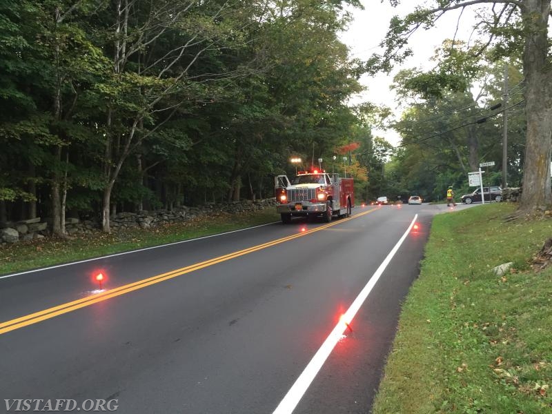 Utility pole fire on Smith Ridge Road - 9/20/16