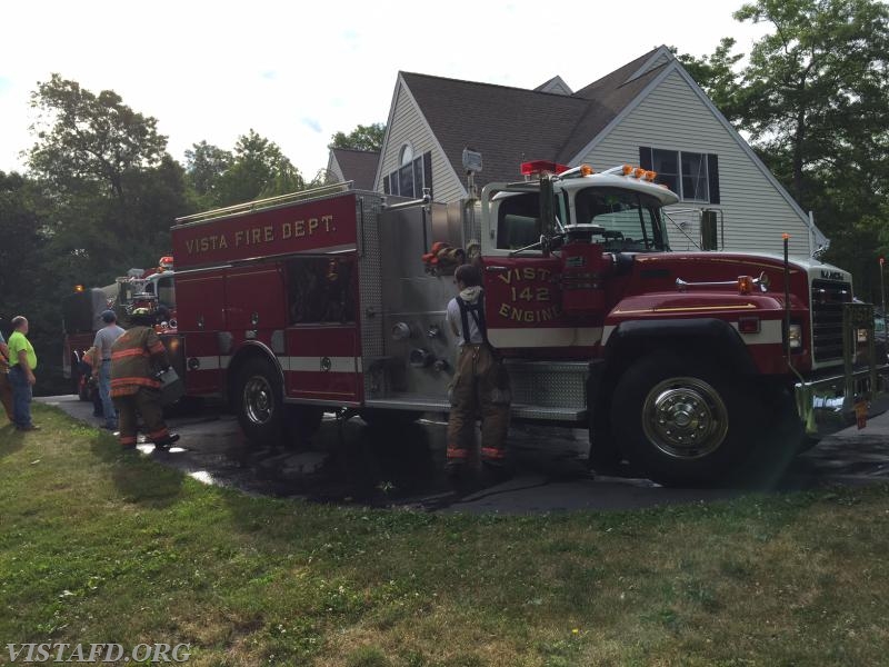 The Vista Fire Department responded to a Brush Fire in the area of Shady Lane - 6/23/16