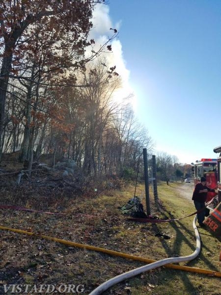 Vista FD responds to a Barn & Brush Fire in Croton Falls - 11/13/16