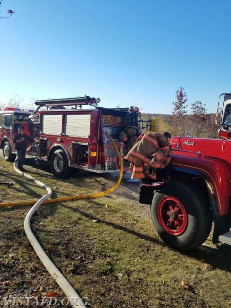 Vista FD responds to a Barn & Brush Fire in Croton Falls - 11/13/16