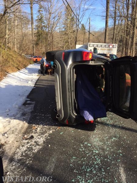 MVA rollover on Lake Kitchawan Road - 12/23/16