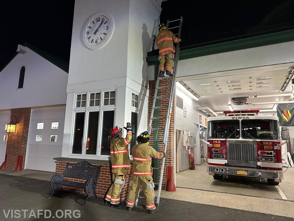 Vista Firefighters practicing ladder operations - 03/20/23