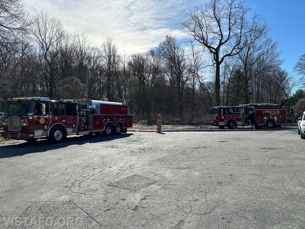 Tanker 4 and Engine 141 operating during Sunday training - 04/02/23
