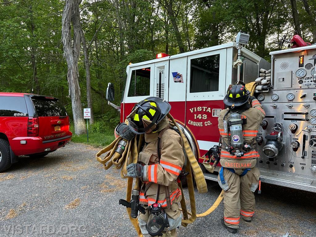 Vista Firefighters practice hoseline advancement - 05/15/23
