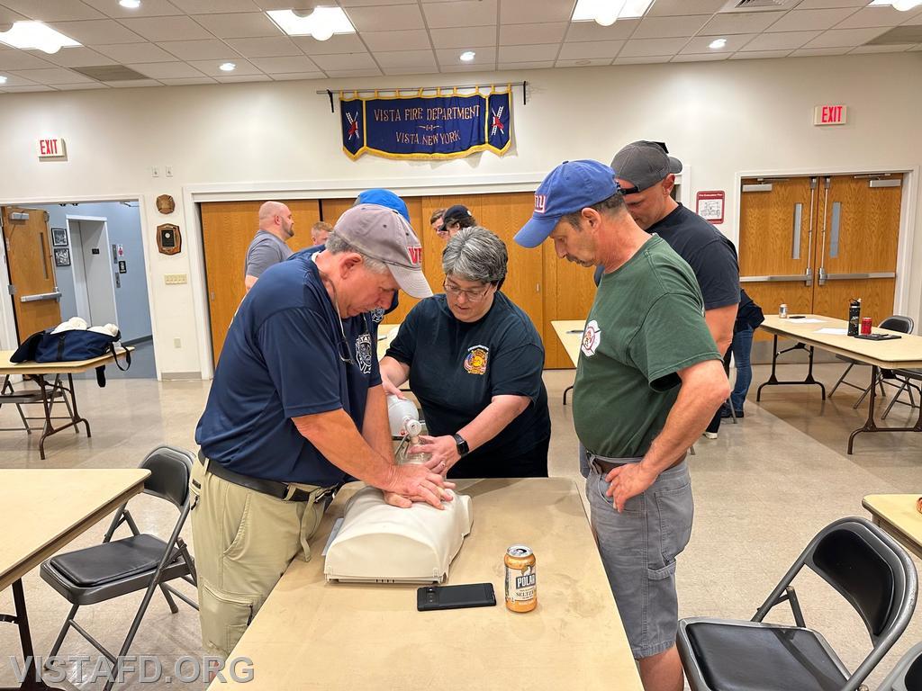Vista Fire Department personnel practicing CPR - 07/17/23