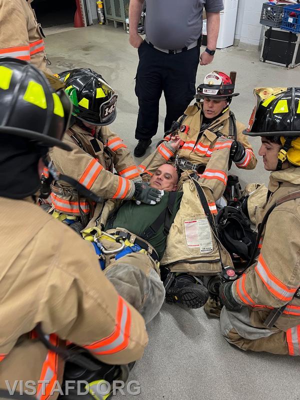 Lt. Marc Baiocco explaining how to conduct Firefighter CPR - 04/17/23