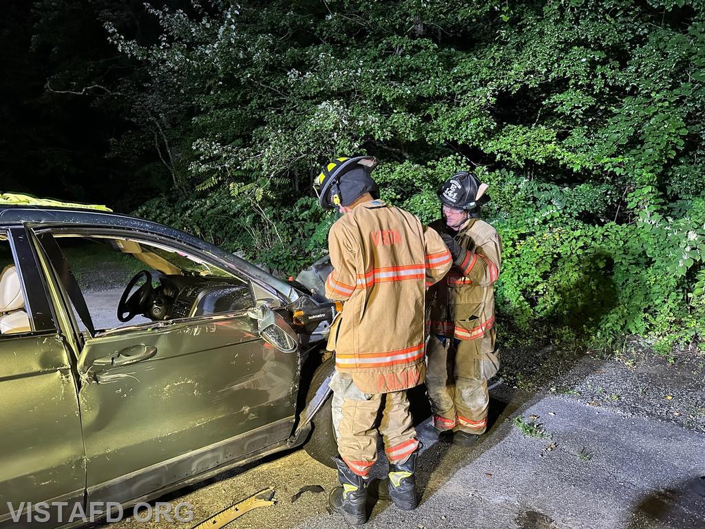 Vista Fire Department personnel practicing extrication operations - 08/28/23