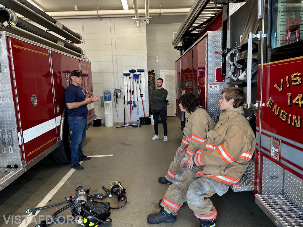 Captain Marc Baiocco going over how to conduct a full removal of an SCBA - 09/17/23