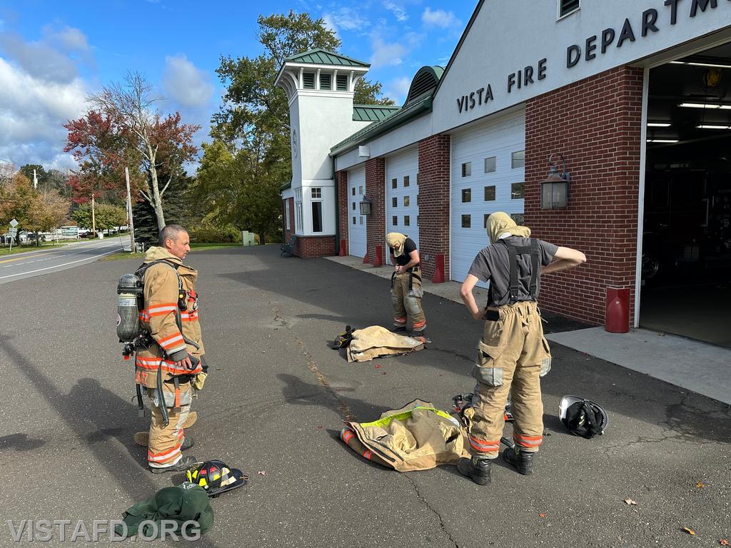 Vista Firefighters conducting a &quot;2 minute drill&quot; during &quot;Firefighter Skills Class&quot; - 10/15/23