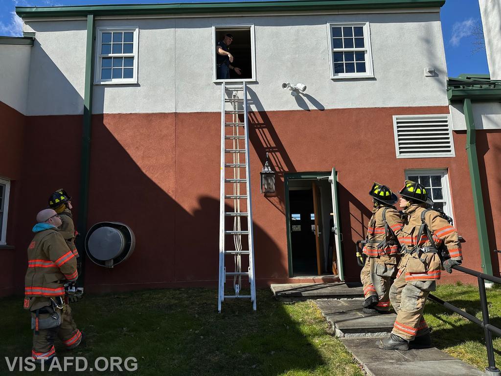 Captain Marc Baiocco going over ground ladder operations - 03/17/24