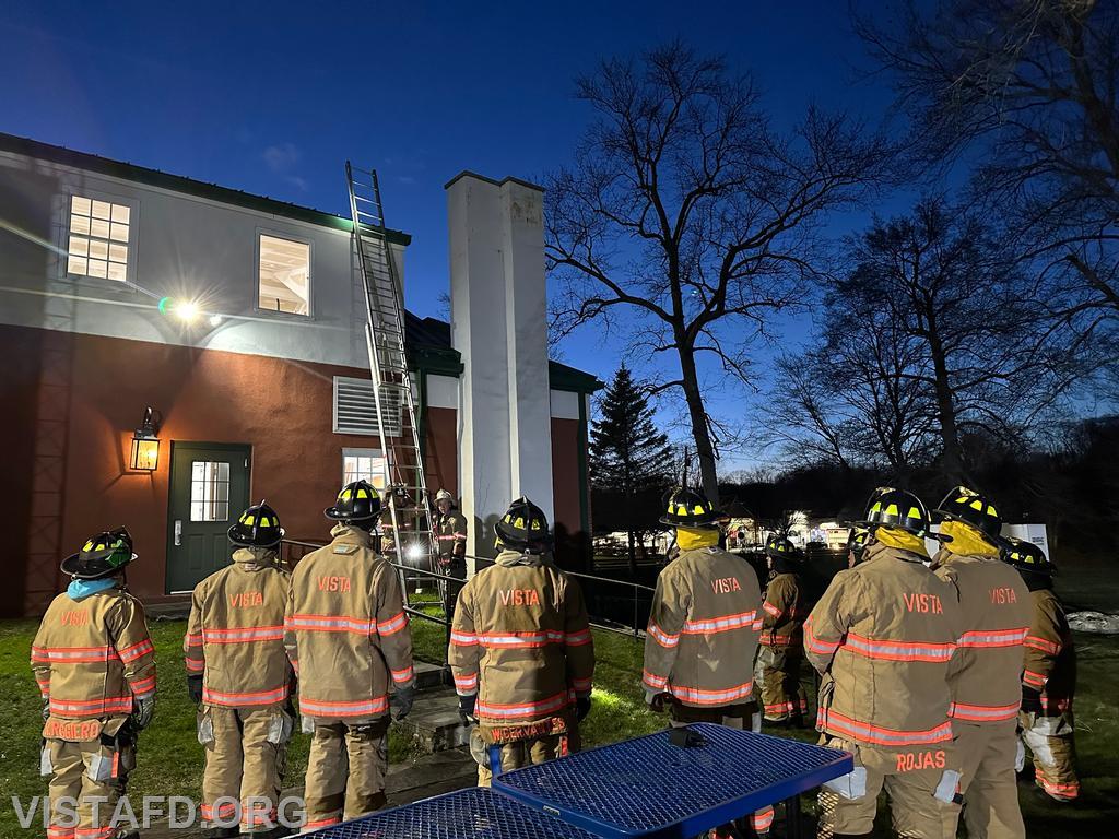 Vista Firefighters learning about how to operate our ground ladders - 03/18/24