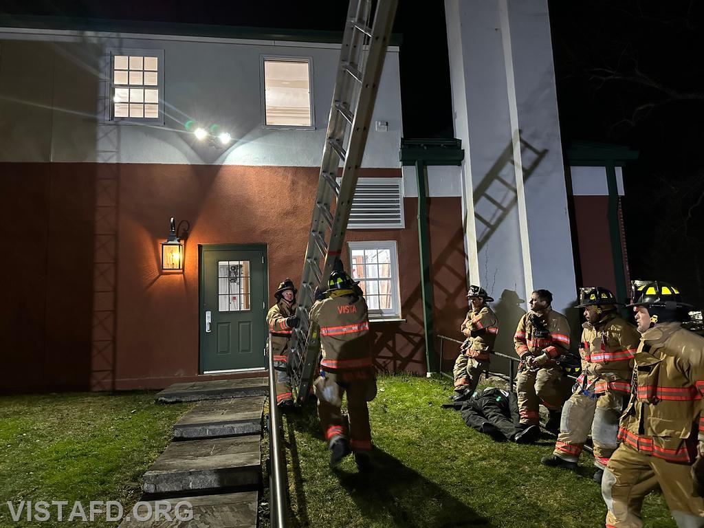 Vista Firefighters practicing ladder operations - 03/18/24