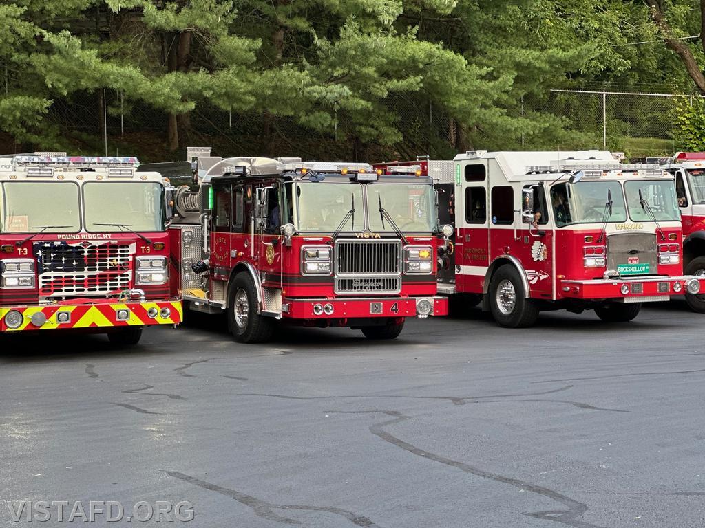 Vista Tanker 4 lined up for the Croton Falls Tanker Shuttle training - 07/31/23