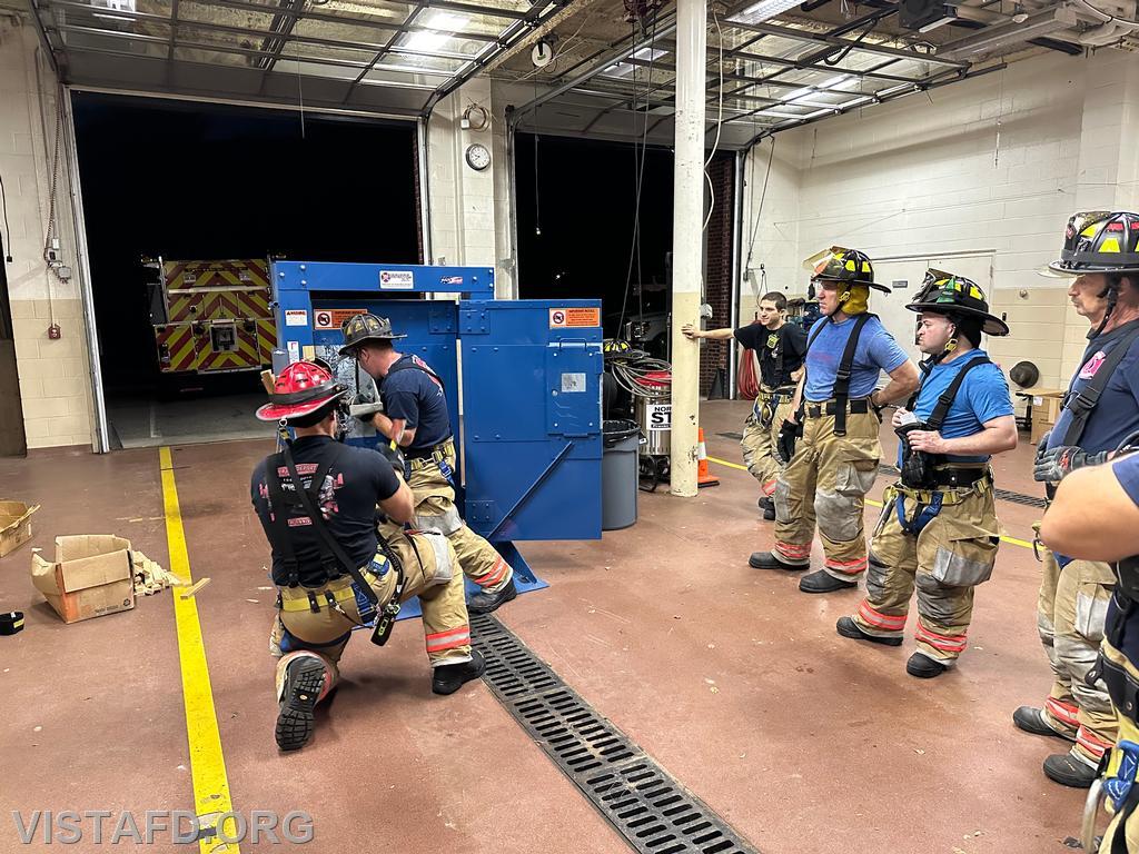 Lead Foreman Mike Peck and Captain Marc Baiocco going over how to conduct forcible entry operations - 09/16/24