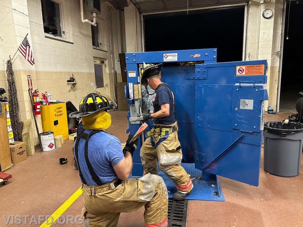 Vista Firefighters practicing forcible entry operations - 09/16/24