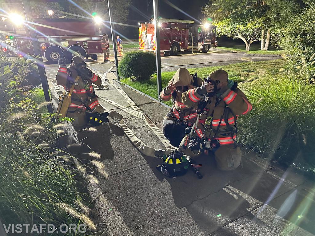 Vista Firefighters practicing hoseline advancement - 09/30/24