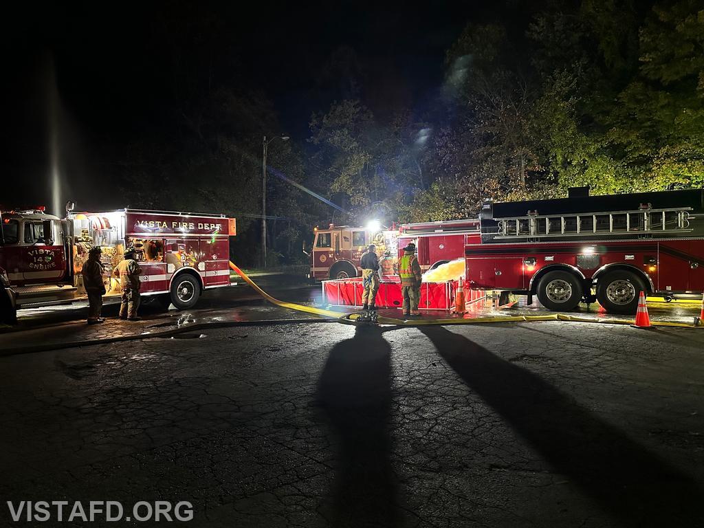 Engine 142, Tanker 4 and Engine 143 operating during the &quot;tanker shuttle&quot; drill - 10/14/24