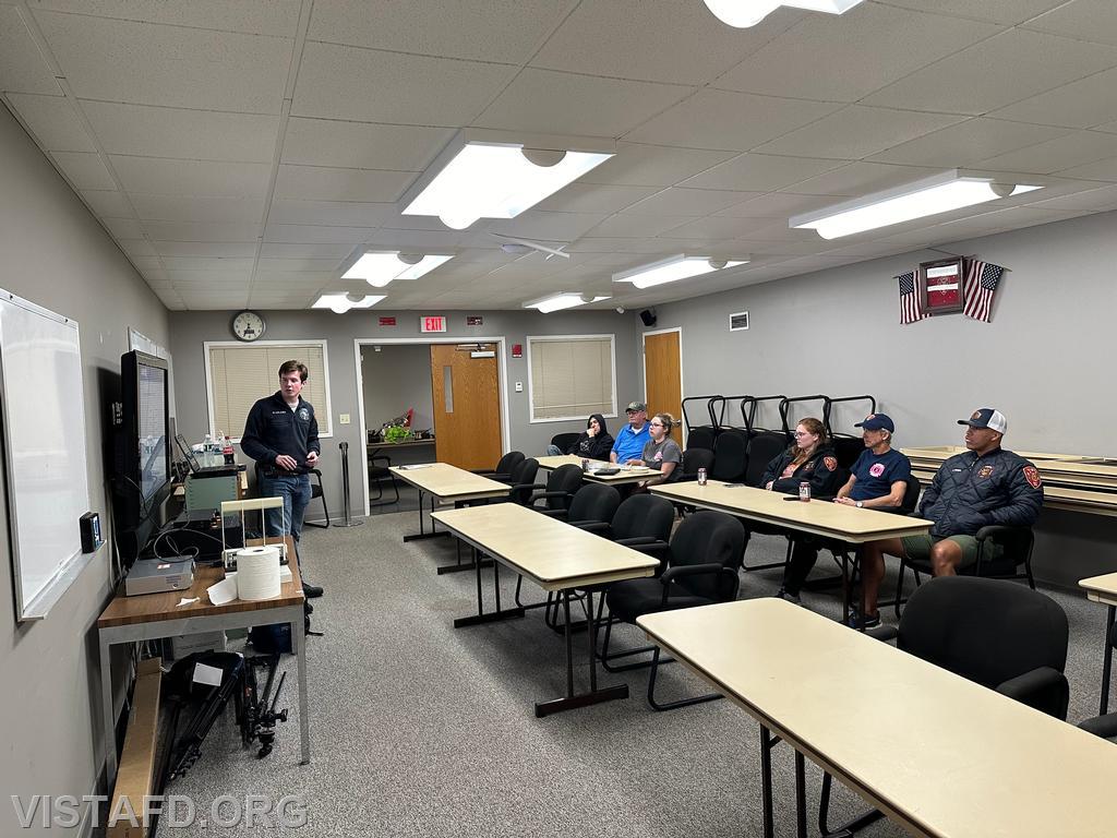 EMT Grant Vialardi leading the &quot;geriatrics&quot; drill - 10/21/24