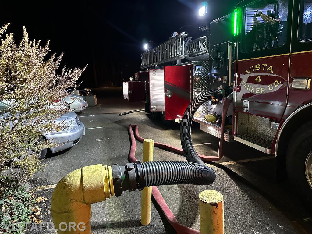 Tanker 4 conducting a hydrant service - 11/25/24