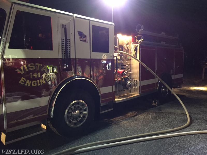 Engine 143 in operation during the Fire Call Scenarios drill - 3/28/16