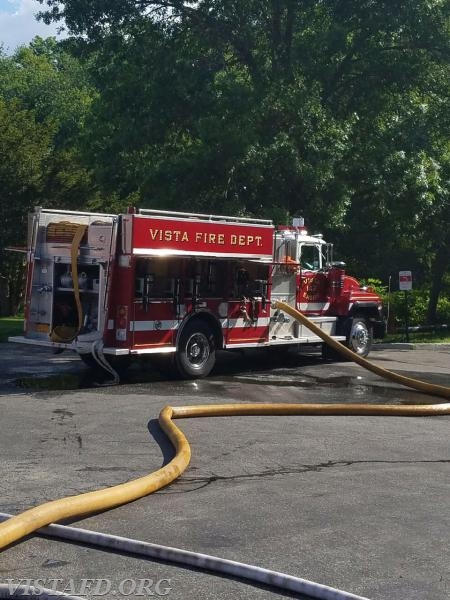 Engine 142 all set up for the &quot;Sunday Stretch&quot; - 6/12/16