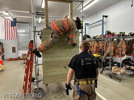 Vista Firefighters conducting bailout training practicals