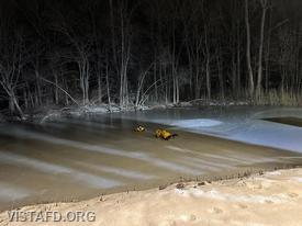 Vista Fire Department personnel performing cold water rescue evolutions